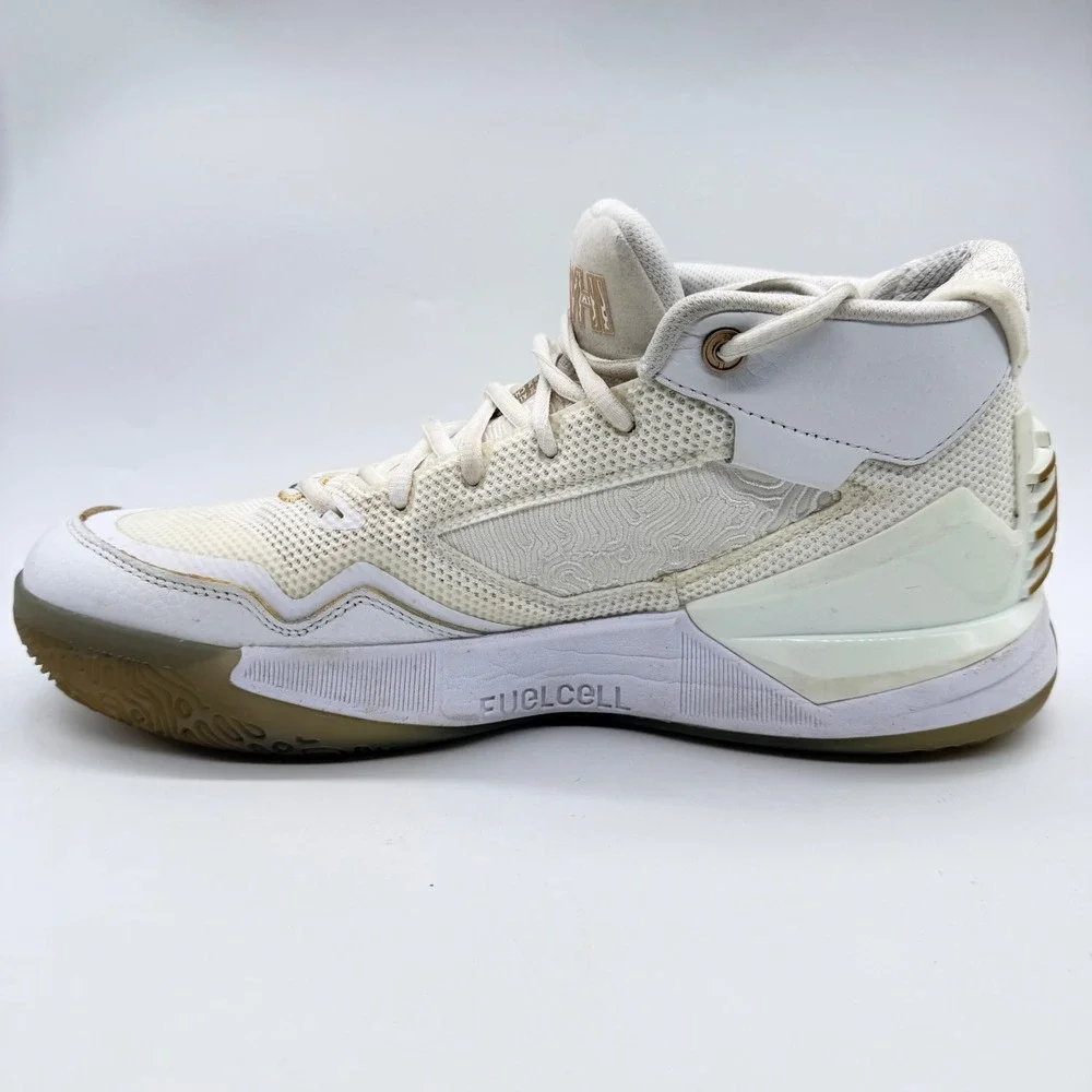 New Balance Kawhi Signature 1 White Gold Gum Basketball Shoes Mens 11 BBKLSWW1